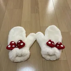 ディズニー ミニーマウス リボン付き 手袋 ミトン　大人用