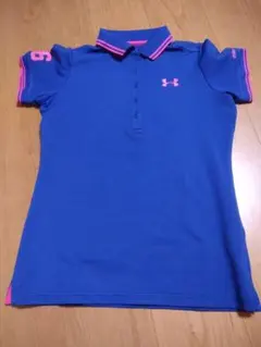 アンダーアーマー ポロシャツ ブルー ピンク レディース 表記サイズ MD