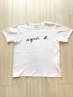 agnes b. ロゴT 半袖 カットソー 白 T1 日本製 コットン100%のサムネイル