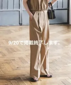 2026今季新品⭐︎ ノーリーズ ウォッシャブルラップ風ワイドパンツ 36