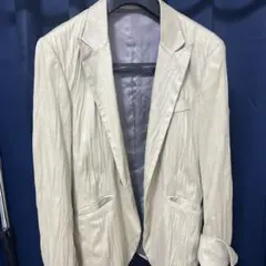 アイボリー プリーツ テーラードジャケット