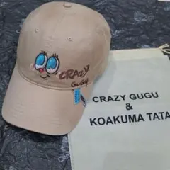 CRAZY GUGU ベースボールキャップ ベージュ - メルカリ