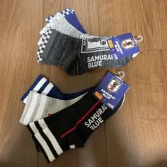 ③【新品】サッカー 日本代表デザイン 靴下 ６足 19-24㎝