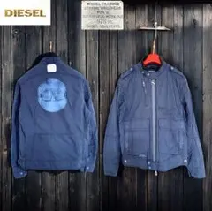 美品 DIESEL MOTORCYCLE JACKET コットンライダース
