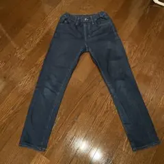 UNIQLO ヒートテックダークブルー デニムパンツ スリムフィット