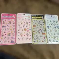 PEANUTS Pukupuku Seal シール 4枚セット