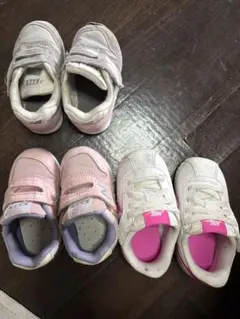Nike NB ベビーシューズ ホワイト ピンク グレー
