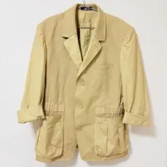 ISSEY MIYAKE テーラードジャケット ベージュ コットン100% Sのサムネイル