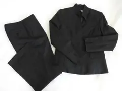 【お買い得】レトロ　ESPIE スタンドカラー　パンツスーツ ネイビー　Mのサムネイル