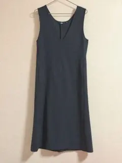 ブラッシュドジャージージャンパースカート　ダークグレイ　S