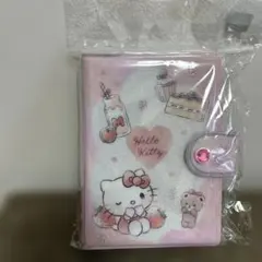Hello Kitty スイーツ柄 シール帳 手帳型のサムネイル