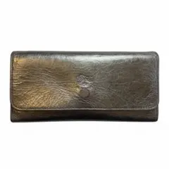 IL BISONTE イルビゾンテ 長財布 本革 レザー ゴールド ユニセックス