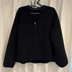 ユニクロ ボア フリース レディース ジャケット 黒 M