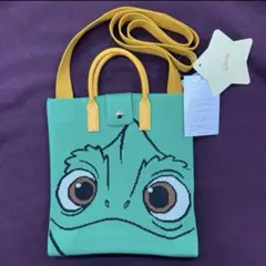 しまむら　ディズニー　コラボ　塔の上のラプンツェル　ニットバッグ　パスカル