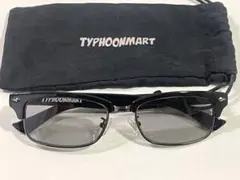 【TYPHOONMART】タイフーンマート　ブラックサングラス ［収納袋付き］