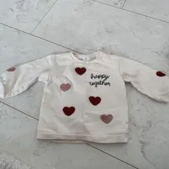 H&M ハート刺繍 トレーナー 86