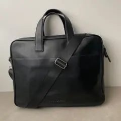 エンポリオアルマーニ レザー 2way ビジネスバッグ ブラック