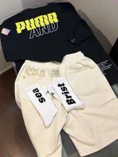 希少PUMA×WIND AND SEA ロンT &パンツ&ソックスセットアップ