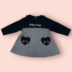 シャーリーテンプル 95 長袖ワンピース 秋冬物 いちご柄 レトロ トップス