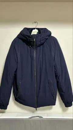 EDIFICE ネイビー フード付きダウンジャケット