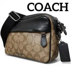 【美品】COACH ショルダーバッグ シグネチャー PVC レザー