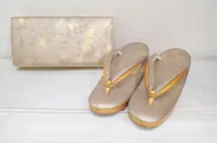 /美品 和装小物 クラッチバッグ 草履セット