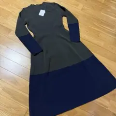 【HUG.U】ハグユー Ａラインニットワンピース Fサイズ