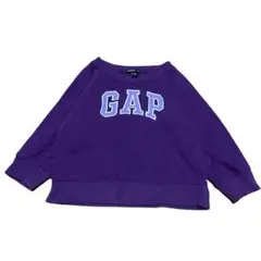 GAP KIDS トレーナー パープル ロゴプリント