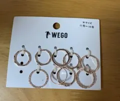 WEGO ローズゴールドリングセット Mサイズ