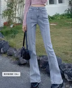 SHEIN フレアデニムパンツ