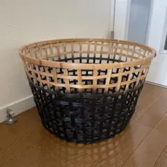 IKEA ◯ 大きなカゴ　バスケット　籠◯直径50cm イケア竹　バンブーのサムネイル