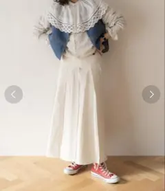 SOMETHING FREAK'S STOREプリーツロングデニムスカート