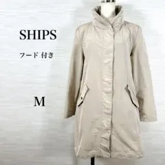★SHIPS シップス　薄手コート　ベージュ　M ゆったりのサムネイル