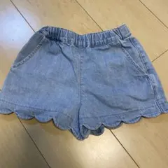 【値下げ】branshes ハート刺繍 半ズボン 110 デニム ショートパンツ