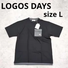 243○③ LOGOS DAYS ブラック Tシャツ 新品 タグ付き L