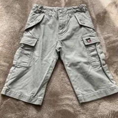 ミキハウス　ダブルB ハーフカーゴパンツ　短パン　ベージュ　100