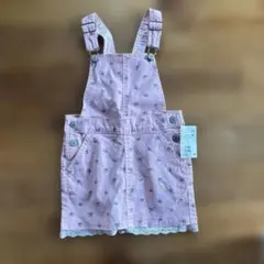 H&M キッズ ジャンバースカート 花柄 ピンク 110cm
