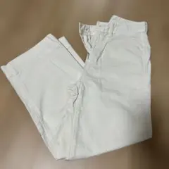 gap GAP 00 白パンツ　ハイライズ ワイドレッグ ホワイトパンツ　ズボン