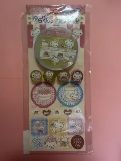 平成レトロ NYAN NYAN CafeゆらりんSpringシール 当時物 ねこ