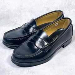 ☆美品☆【ハルタ】コインローファー (23) レザー　4514 通学　通勤　黒