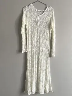 た*う様 ストレッチレースワンピース　2wayレースワンピ