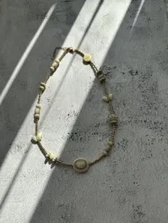 ネックレス　ハンドメイド　ゴールド