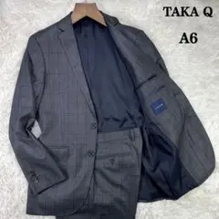 タカキュー セットアップスーツ ウィンドウペン グレー A6 L メンズ