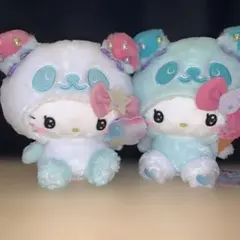 ゆめかわミントカラー　 BIGぬいぐるみ 　ハローキティ　2個セット