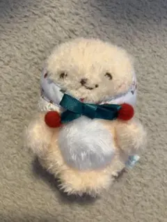しろたん　さくらんぼ　ぬいぐるみ　マスコット　らっこいぬ