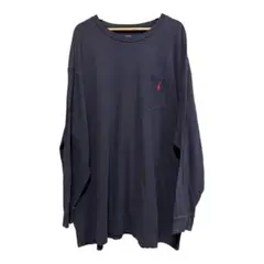 ラルフローレン ロンT 3XB ネイビー ポニー刺繍 即日発送 A-018