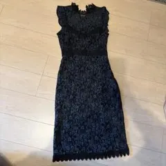 ZARA 膝丈　レース　ワンピース