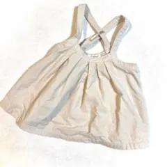 La Stella ベージュ コーデュロイワンピース 80