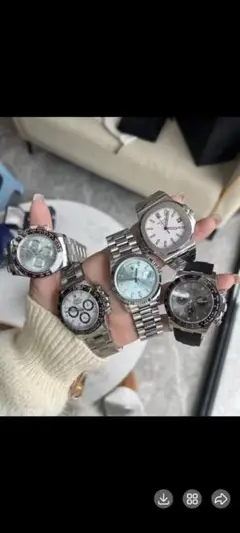 rolex 自動巻きアナログ腕時計6本セット