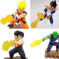 ドラゴンボールZ戦士必殺技フィギュア孫悟空ピッコロ孫悟飯ベジータかめはめ波ミニ